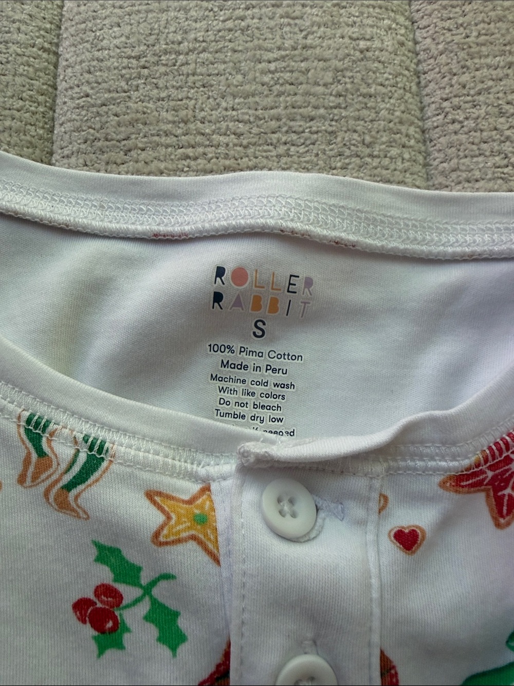 Roller Rabbit Gingerbread Party Pima PJs - Picture 2 of 3